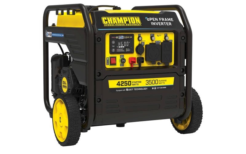 Champion Power Equipment 4250-Watt RV Ready Open Frame Inverter Generator with Quiet Technology