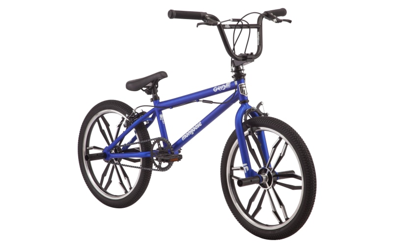 mongoose bmx bike blue