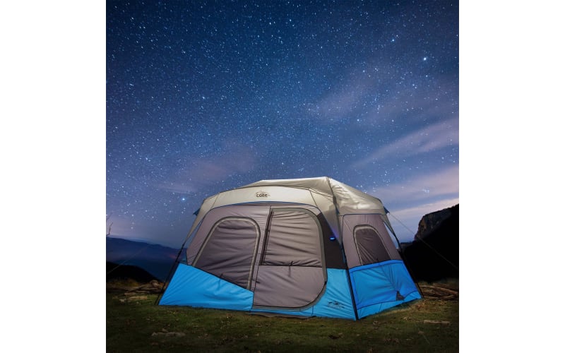 Core Equipment 6-Person Lighted Instant Cabin Tent