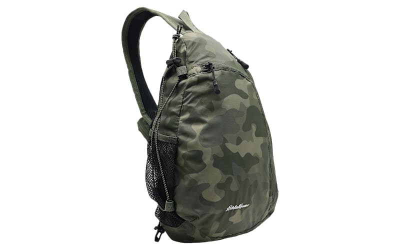 Eddie Bauer Ripstop Sling Pack violet poches zippées randonnée camping