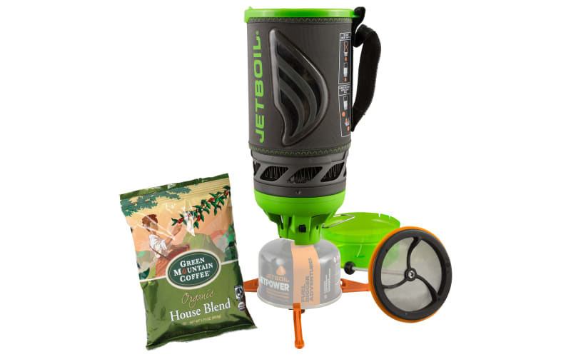 Jetboil Flash Java Kit Camping and Backpacking Stove Cooking System with  Silicone French Press Coffee Maker