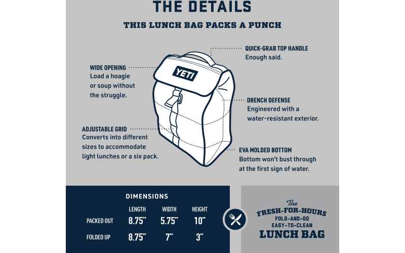 yeti bag sizes Daytrip 6L Insulated Soft Cooler Lunch Bag, Olive: Home & Kitchen Built to last YETI Drops 2 Sizes of