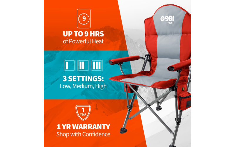 Heated camping chair cover shop