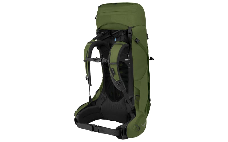 osprey 55 liter backpack Fairview Travel recycled polyester sawdust/olive tan Travel wide and light Aether 55 - Garlic Mustard