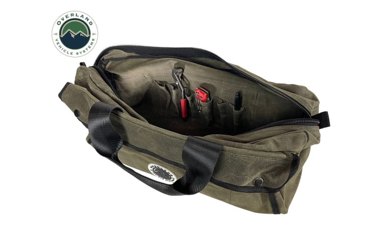 Overland Vehicle Systems 21169941 Small Duffle Bag with Handle and Straps - #16 Waxed Canvas
