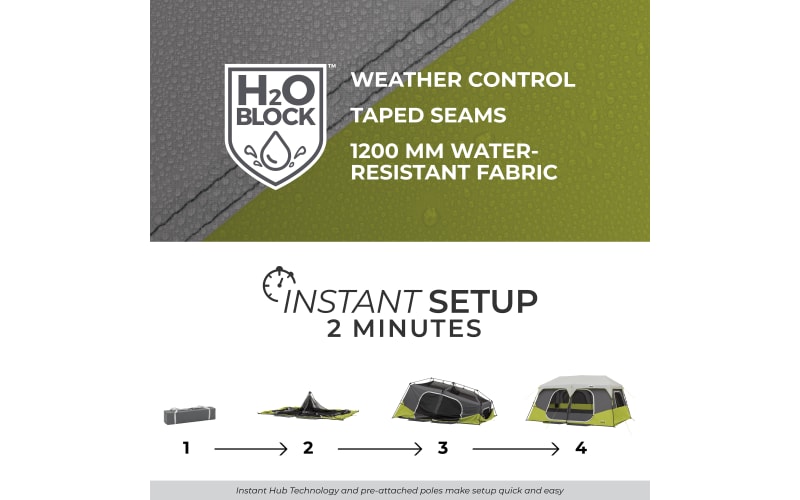 Core Equipment 10-Person Instant Cabin Tent
