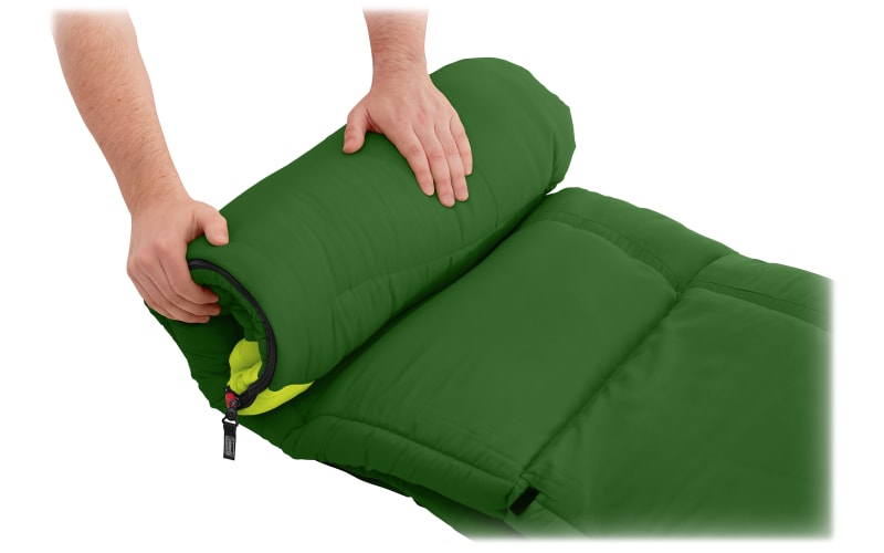 Coleman green sleeping bag discount