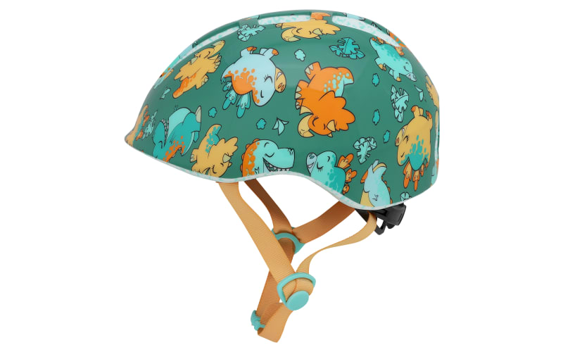 bell sports mini infant bike helmet Lil Ripper Youth Cycling Green Dino Den / Universal Toddler Showcasing a classy timeless style Bell Sports Mini Shell Front