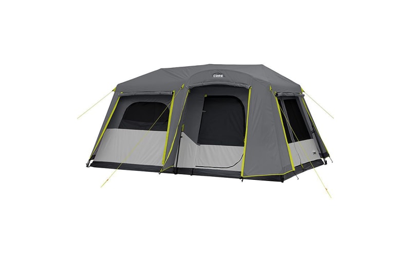 6 Person Instant Cabin Tent with Full Rainfly 11' x 9' – Core Equipment  Canada