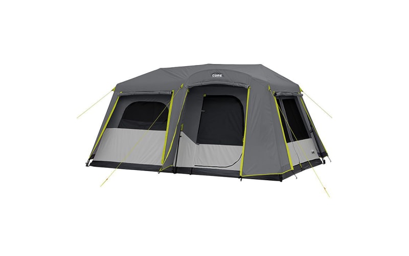 CORE 6 Person Instant Cabin Tent with Full Rainfly 11' x 9' –