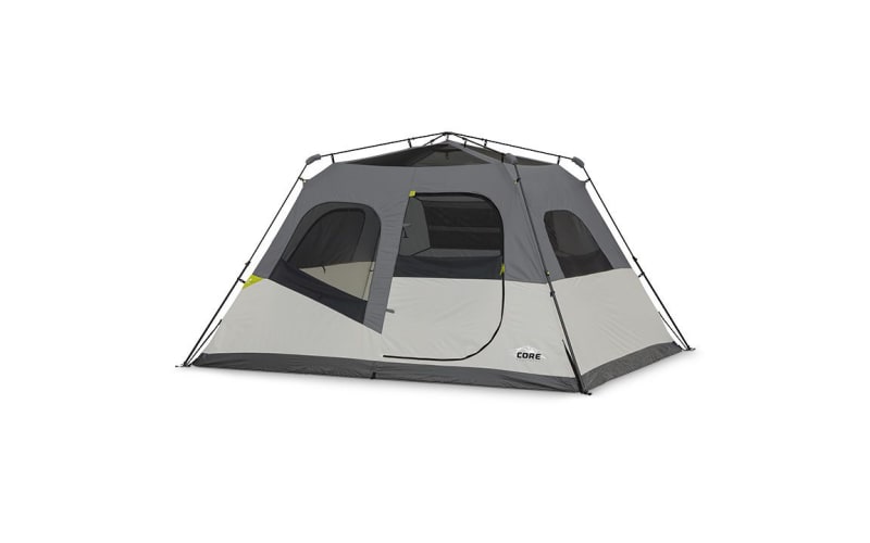 OUTBOUND QuickCamp 6-Person 3 Season Cabin Tent with Rainfly and