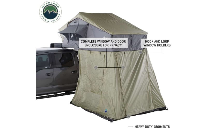Overland Vehicle Systems Nomadic 2 Roof Top Tent Annex and Travel Cover