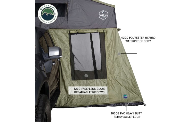 Overland Vehicle Systems Nomadic 2 Roof Top Tent Annex and Travel Cover