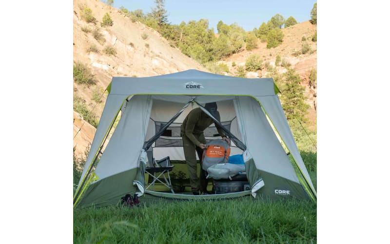 Core 6 person instant cabin tent with awning sale