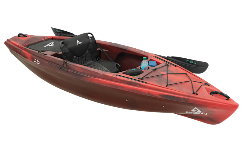 cabela's fishing pole kayak 3 Waters Big Fish 120 Pedal Drive seat storage for quick access to your essential and terminal items Ascend 10Si Sit-In Kayak |