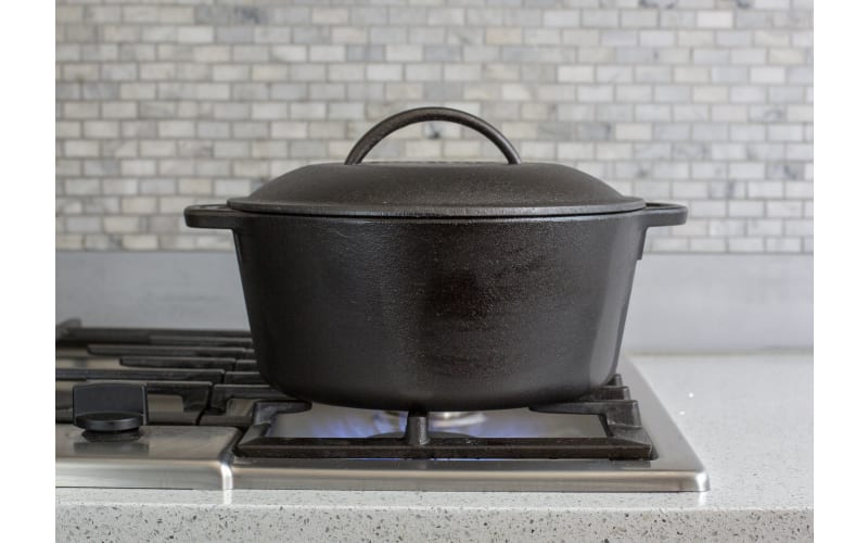 Lodge 5-Quart Cast Iron Dutch Oven with Assist Handles