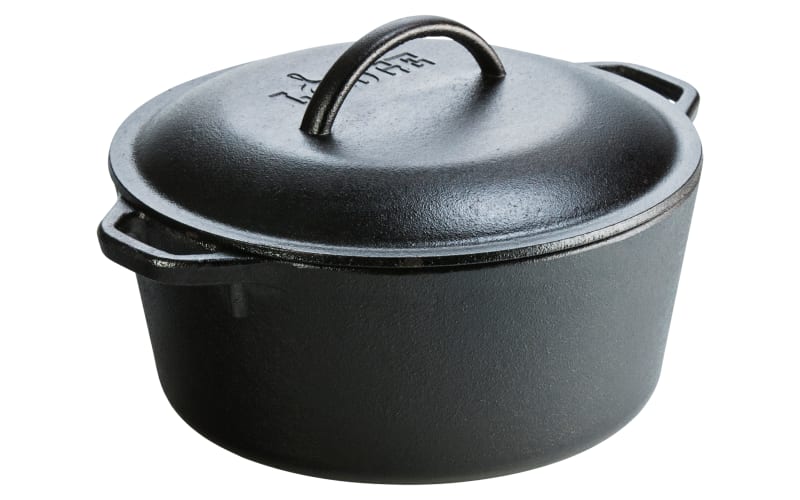 Lodge 5-Quart Cast Iron Dutch Oven with Assist Handles | Mack's