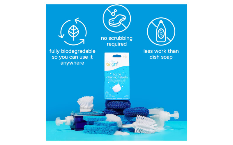 Bottle Bright - All-natural, cleaning tablets for your bottles