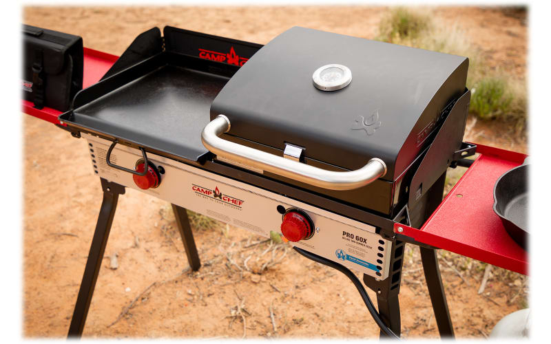 Camp Chef Deluxe 2-Burners Propane Push and Turn Stainless Steel