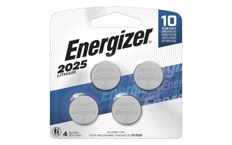 2x Blister 4 Batterie A Bottone Energizer CR2025 Litio 3V – Totale 8 Pile – ECR20254