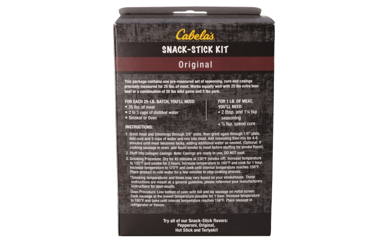 Cabela's Smokehouse Original Snack Stick Kit