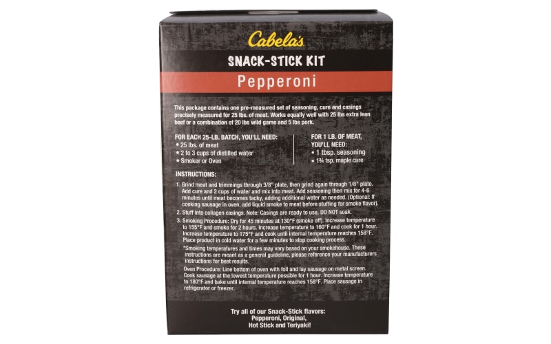 Cabela's Smokehouse Pepperoni Snack Stick Making Kit