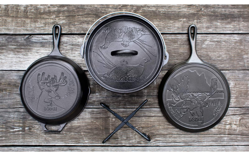 Lodge Wildlife Series 5-Piece Outdoor Cooking Set | Bass Pro Shops