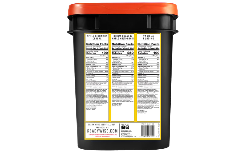 Cabela's 60-Serving Emergency Food Supply Bucket | Bass Pro Shops