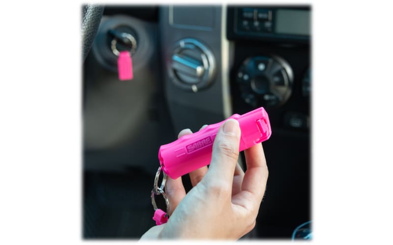 Sabre Key Case Pepper Spray with Quick-Release Key Ring Combo Pack