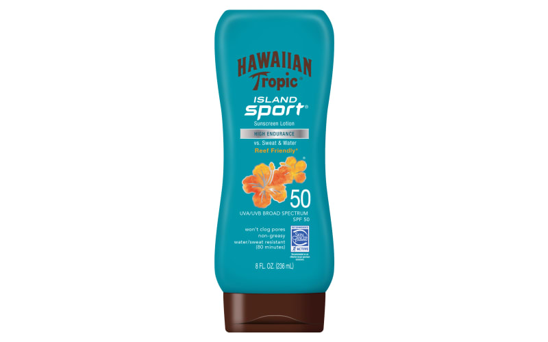 Hawaiian Tropic Island Sport SPF 50 Sunscreen Lotion | Bass Pro Shops