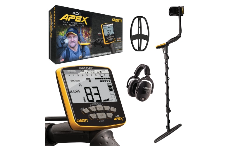 Garrett Ace Apex without WHP (Multi-Frequency Gold Metal Detector) - Vishco Metal Detectors