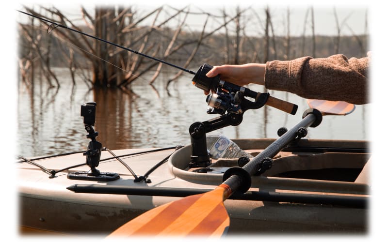 YakAttack® Omega™ Rod Holder with Track Mounted LockNLoad™ Mounting System