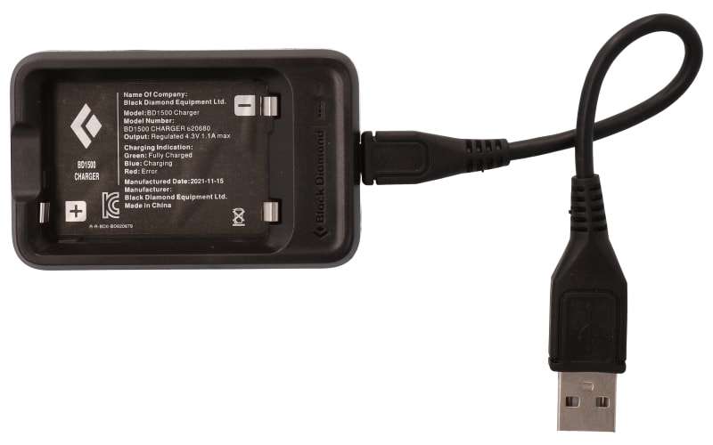 Black Diamond BD 1500 Batterie Et Chargeur - Accessoire Original Pour Lampe Frontale
