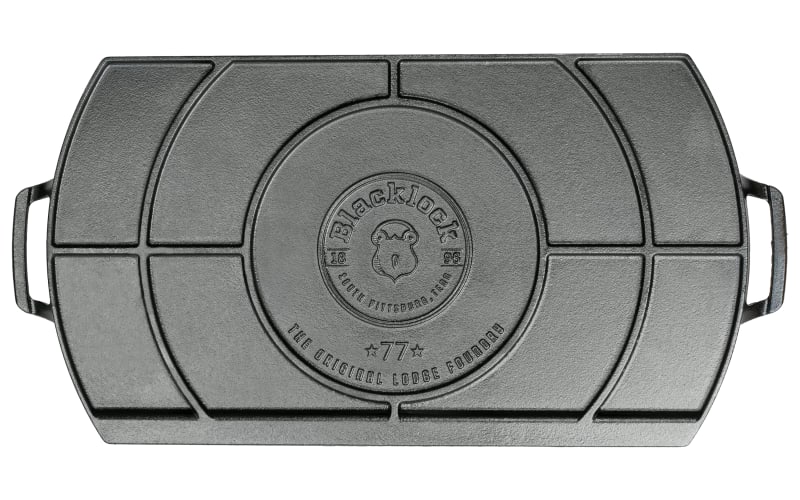 Lodge Blacklock '77 Triple-Seasoned Cast-Iron Double-Burner Griddle