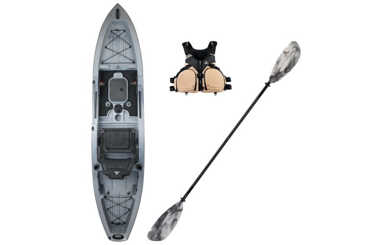 Ascend 133X Tournament SitOnTop Kayak With YakPower,