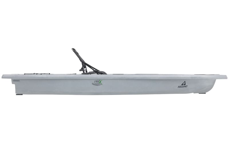 Ascend 133X Tournament Sit-On-Top Kayak with Yak-Power, Life Jacket, and  Paddle Package