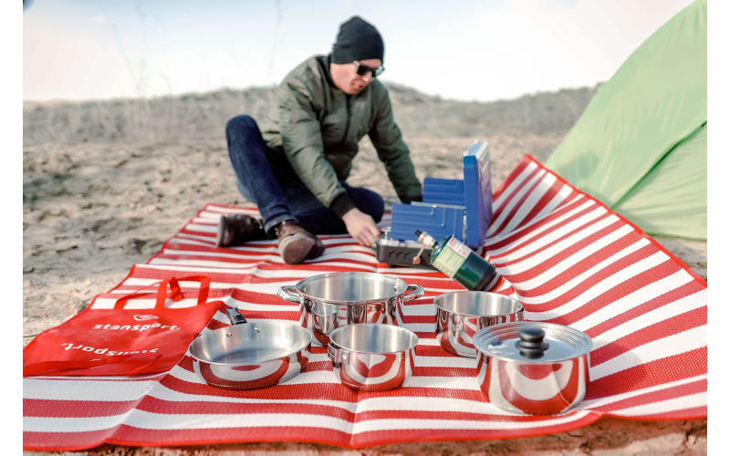 Stansport Heavy-Duty Stainless Steel Clad Cook Set | Bass Pro Shops