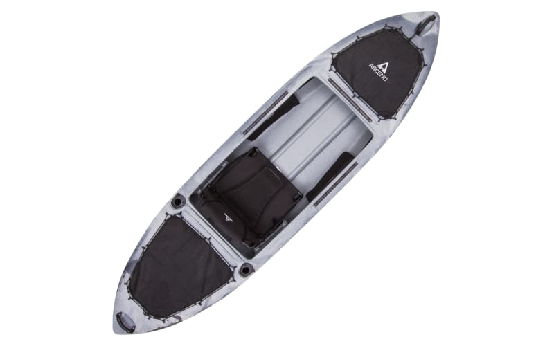 Ascend H10 Titanium Sit-In Hybrid Kayak, Life Jacket, and Paddle