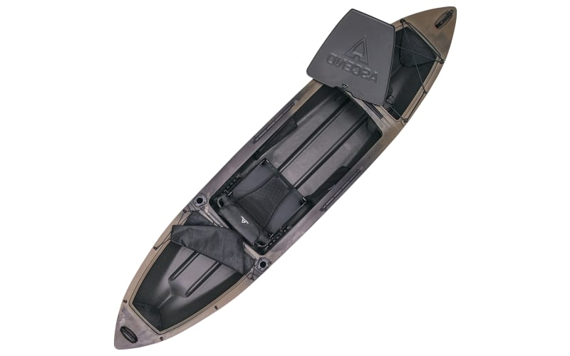 Ascend H12 Sit-In Hybrid Camo Kayak, Life Vest, and Paddle Package
