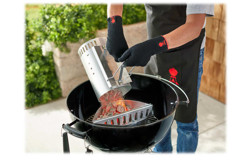 Weber starter chimney clearance