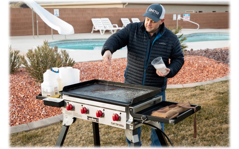 Camp Chef Portable Flat Top 4 Burner Grill