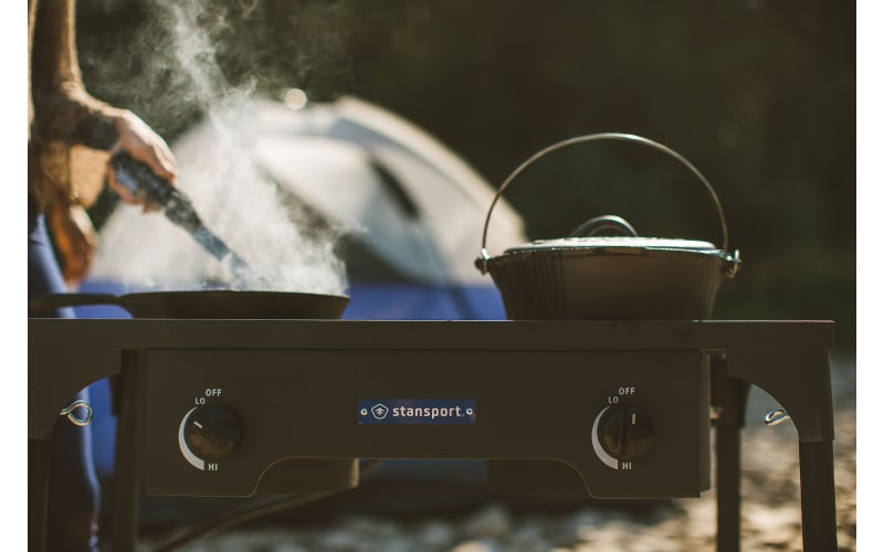 Stansport 2 Burner Base Camp Stove with Stand Bass Pro Shops