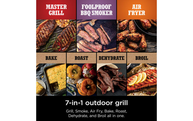 Ninja Woodfire Outdoor Grill & Smoker, 3-in-1 Master Grill, BBQ