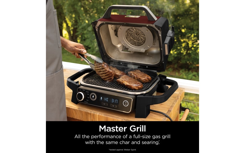 Ninja Woodfire 3-in-1 Outdoor Grill, Master Grill, BBQ Smoker