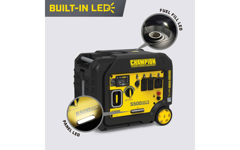 Champion Power Equipment 5500W Inverter with CO Shield Bass Pro