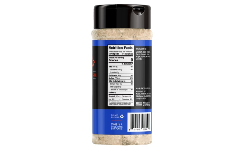 Kosmos Q Dry Rub, Beef, SPG - 12.0 oz