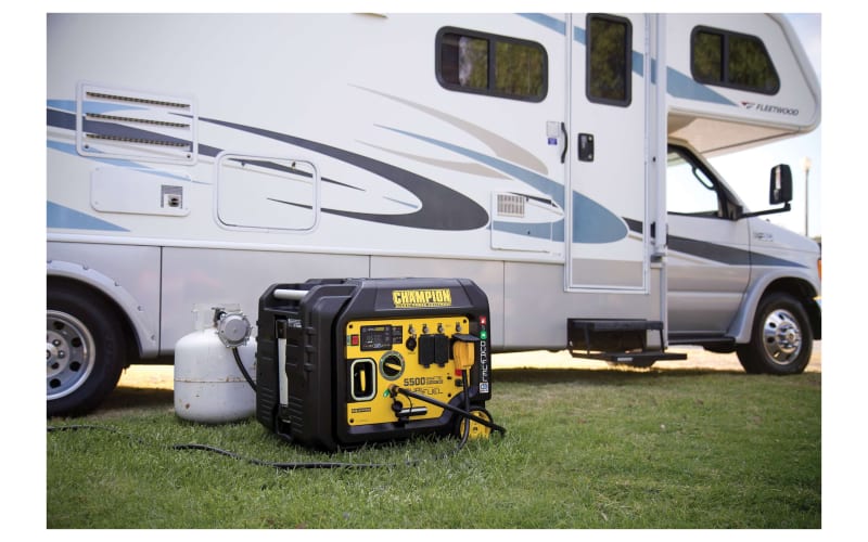 Champion Power Equipment 5500W Electric-Start Dual-Fuel Portable Generator  Inverter with CO Shield