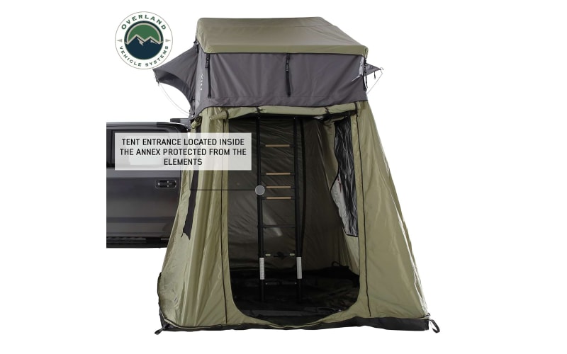 Overland Vehicle Systems Nomadic 4 Roof Top Tent Annex with Travel Cover