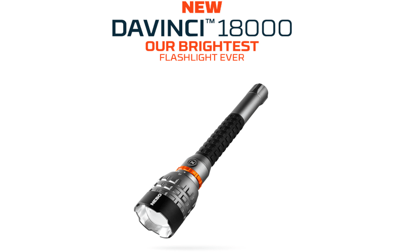 brightest nebo flashlight NEBO Davinci 18,000-Lumen Rechargeable Flashlight