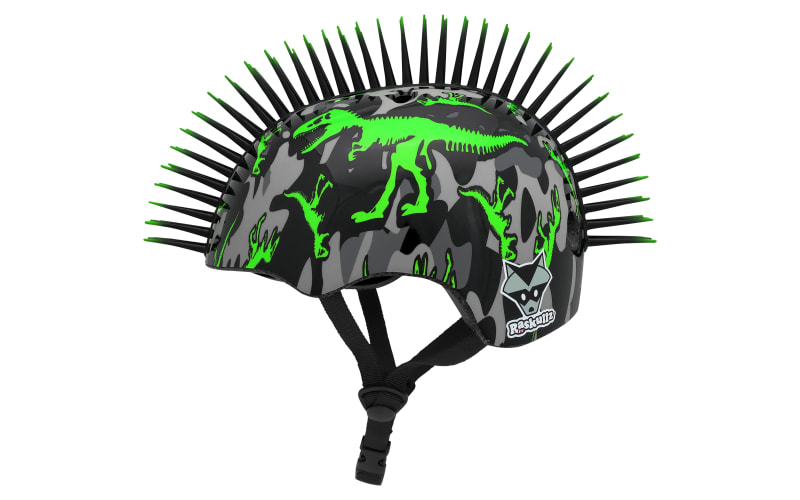 bike helmet with spike O'Neal 5 SRS White/Black  Lightweight, Stylish & DOT Certified Dirt Helmet UNEVEN SAW BLADE Raskullz Bolt LED Green Bike